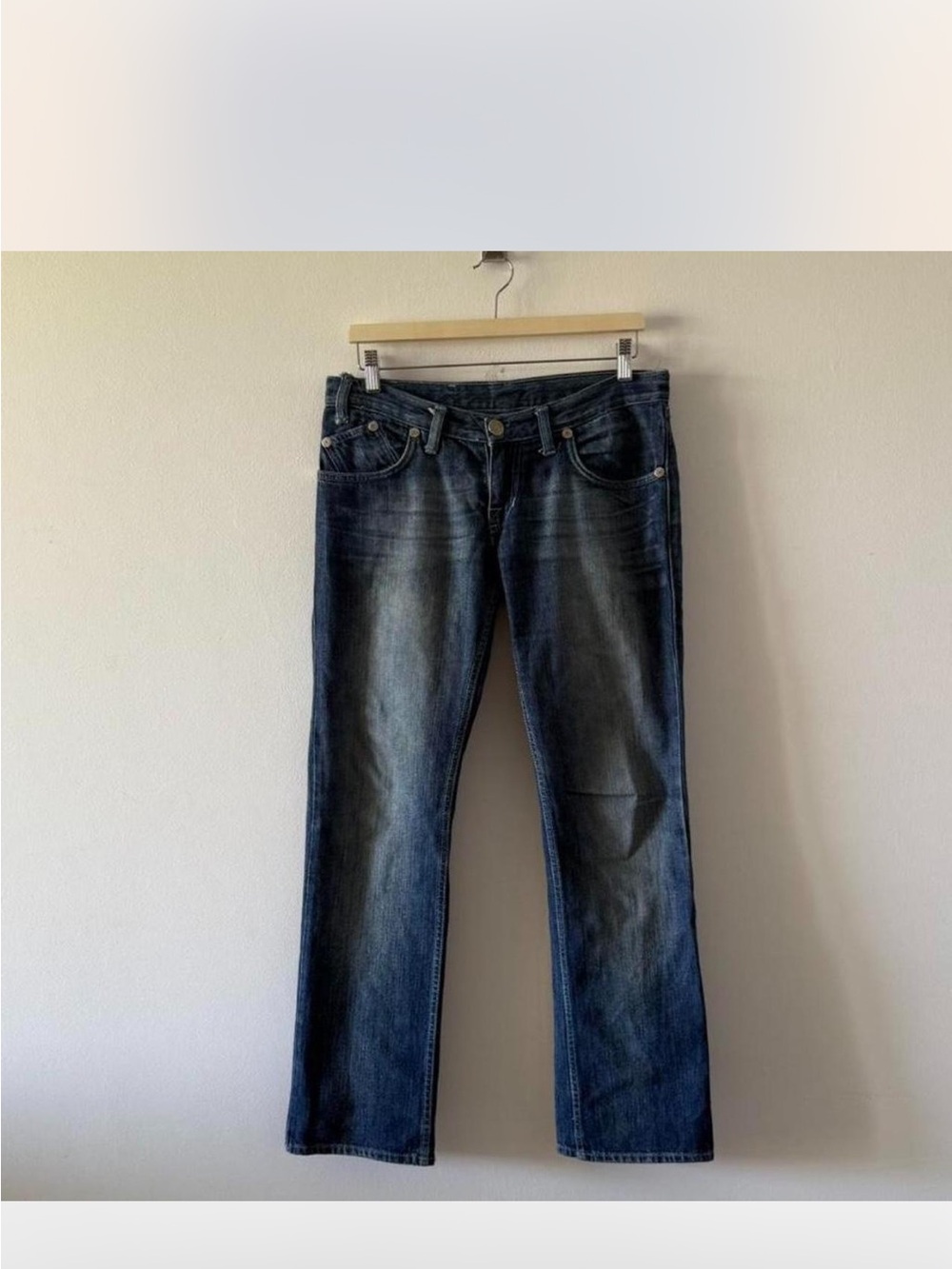 Victoria Beckham Rock & Republic Jeans w/Crowns Clad w/Swarovski Crystals 34 - Picture 4 of 5